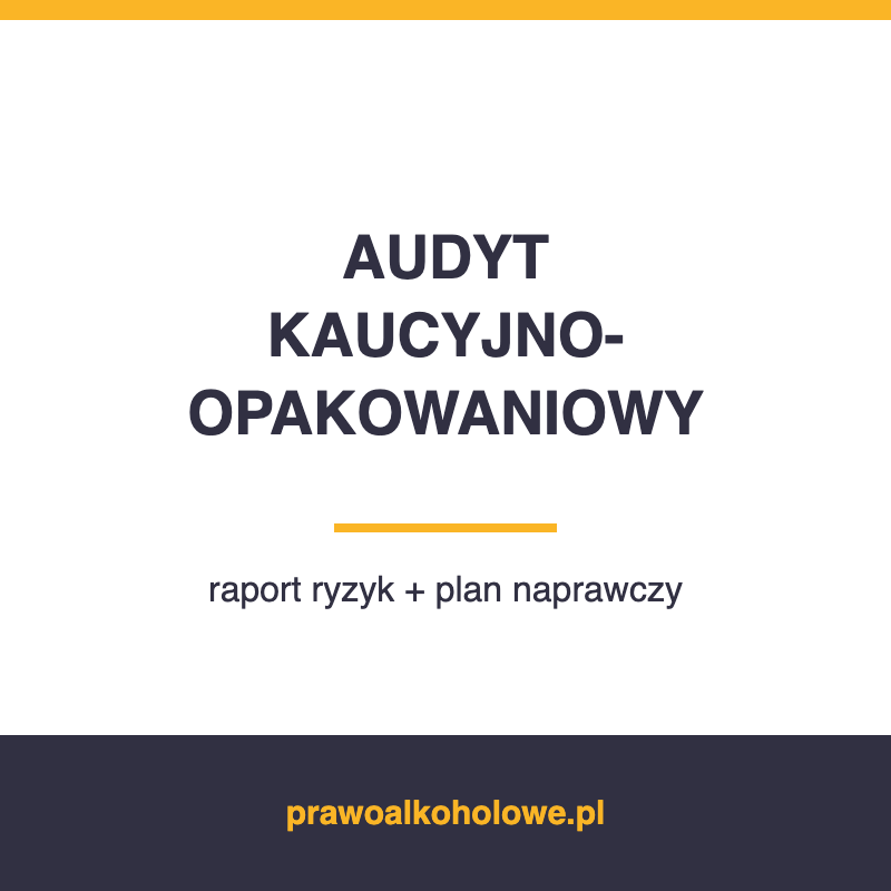 AUDYT KAUCYJNO-OPAKOWANIOWY